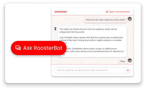 Ask anything on Rooster Bot